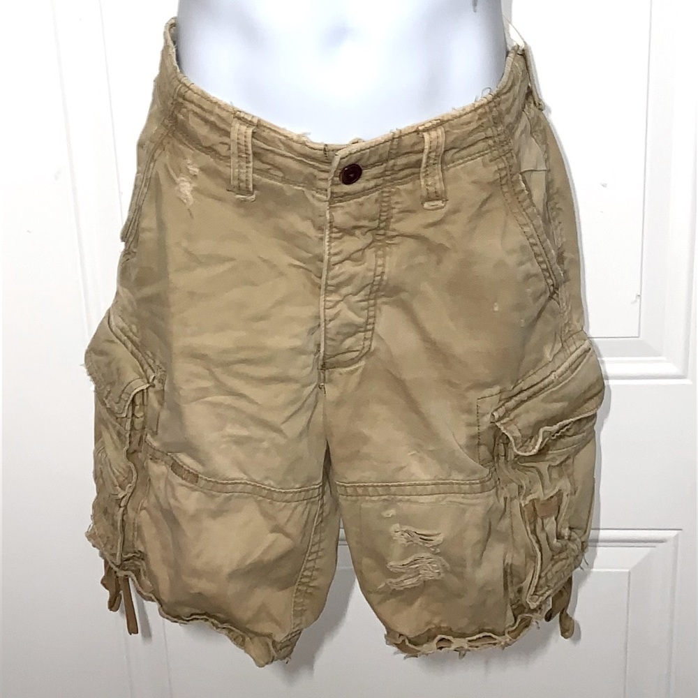 Abercrombie & Fitch Men’s Cargo Shorts Tan Size 31